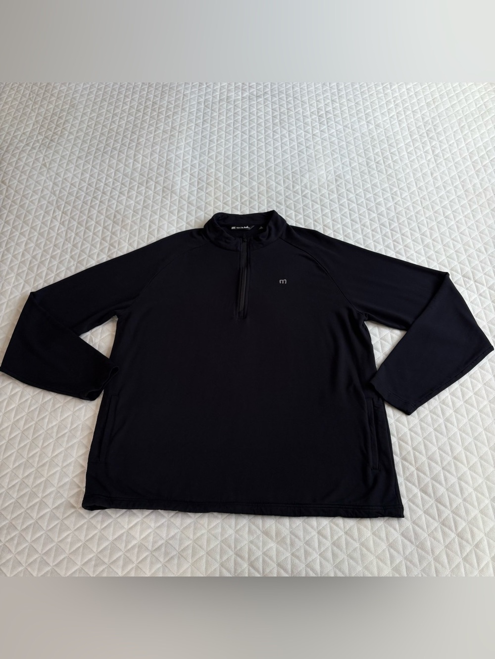 Travis Mathew Cloud Quarter Zip Pull Over Fleece Lined Sweater Size X-Large Golf